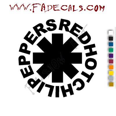 Red Hot Chili Peppers Band Music Artist Logo Decal Sticker