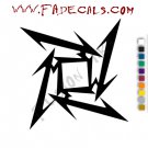 Metallica Ninja Star Band Music Artist Logo Decal Sticker