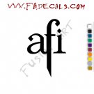 AFI A F I Band Music Artist Logo Decal Sticker