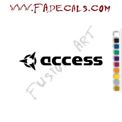 Access Band Music Artist Logo Decal Sticker