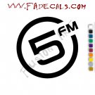 5 FM Band Music Artist Logo Decal Sticker
