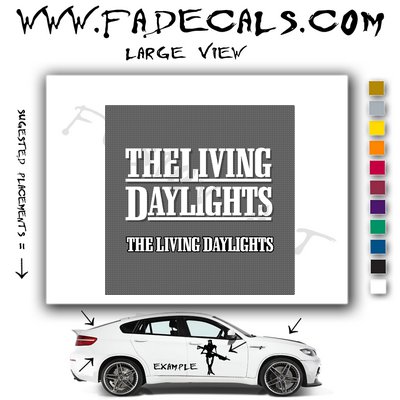 The Living Daylights James Bond Movie Logo Decal Sticker