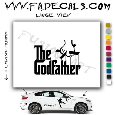 The God Father Movie Logo Decal Sticker