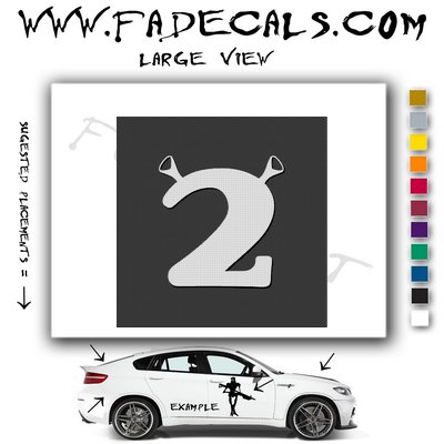 Shrek 2 Movie Logo Decal Sticker