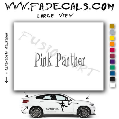 Pink Panther Movie Logo Decal Sticker