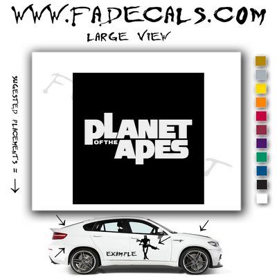 Planet Of the Apes Movie Logo Decal Sticker