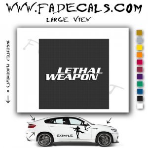 Lethal Weapon Movie Logo Decal Sticker