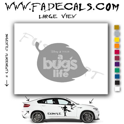 A Bugs Life Movie Logo Decal Sticker
