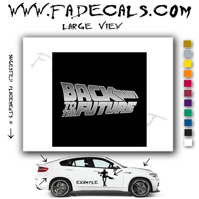 Back to the Future Movie Logo Decal Sticker
