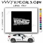 Back to the Future Movie Logo Decal Sticker
