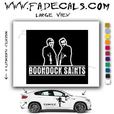 Boondock Saints Movie Logo Decal Sticker