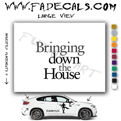 Bringing down the house Movie Logo Decal Sticker