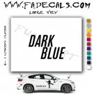 Dark Blue Movie Logo Decal Sticker