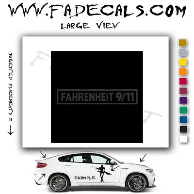 Fahrenheit 911 Movie Logo Decal Sticker