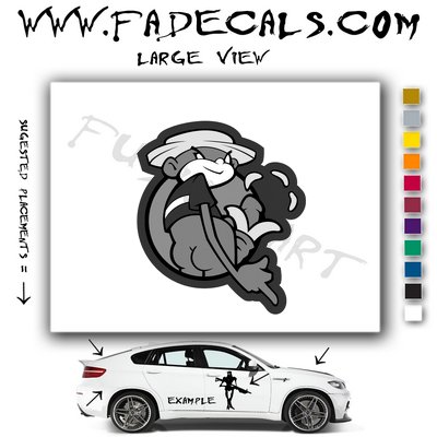 Johnny Chimpo Super Troopers Movie Logo Decal Sticker