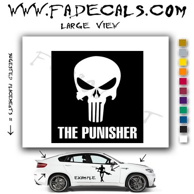 The Punisher Movie Logo Decal Sticker