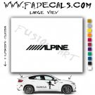Alpine Brand Logo Decal Sticker