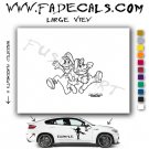 Mario & Luigi Video Game Logo (Decal Sticker)