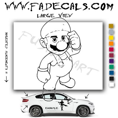 Mario 2 Video Game Logo (Decal Sticker)