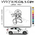 Mario Running Video Game Logo Decal Sticker