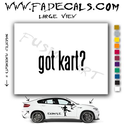 Got Kart Mario Kart Video Game Logo Decal Sticker