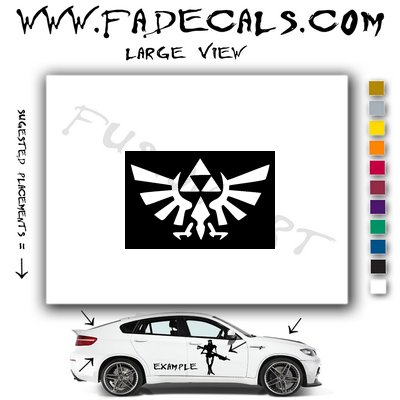 Zelda Triforce Video Game Logo Decal Sticker