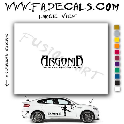 Argonia Video Game Logo Decal Sticker