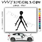 Alien ET Extra-Terrestrial S.E.T.I. Area 51 Silhouettes #1(Decal - Sticker)