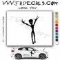 Alien ET Extra-Terrestrial S.E.T.I. Area 51 Silhouettes #2 (Decal - Sticker)