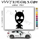 Alien ET Extra-Terrestrial S.E.T.I. Area 51 Silhouettes #36 (Decal - Sticker)