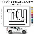 New York Giants Football (Decal - Sticker)