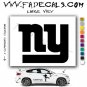 New York Giants #2 Football (Decal - Sticker)