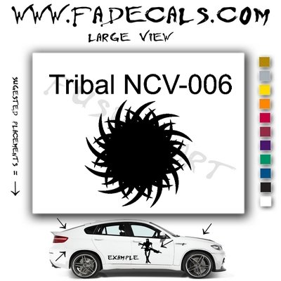 Tribal Tattoo Element Style 6 Logo Decal Sticker