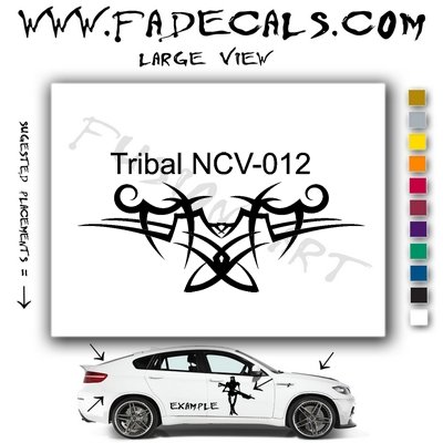 Tribal Tattoo Element Style 12 Logo Decal Sticker