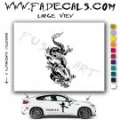 Oriental Dragon Style 6 Vinyl  Logo Decal Sticker