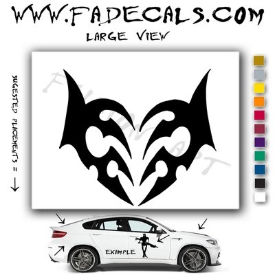 Valentines Day Heart 2 Vinyl Logo Decal Sticker
