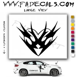 Valentines Day Heart 4 Vinyl Logo Decal Sticker