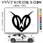 Valentines Day Heart 7 Vinyl Logo Decal Sticker
