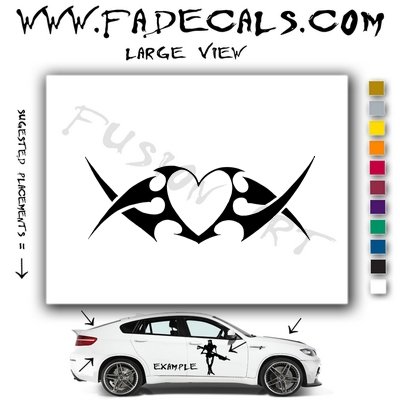 Valentines Day Heart 9 Vinyl Logo Decal Sticker