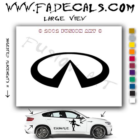 Infiniti Aftermarket Logo Die Cut Vinyl Decal Sticker