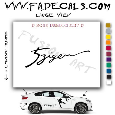 5Zigen Aftermarket Logo Die Cut Vinyl Decal Sticker