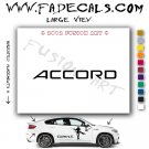 Accord Aftermarket Logo Die Cut Vinyl Decal Sticker