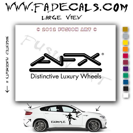 AFX Aftermarket Logo Die Cut Vinyl Decal Sticker