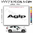 Agip 2 Aftermarket Logo Die Cut Vinyl Decal Sticker