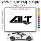 alt Aftermarket Logo Die Cut Vinyl Decal Sticker