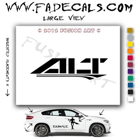 Alt 2 Aftermarket Logo Die Cut Vinyl Decal Sticker