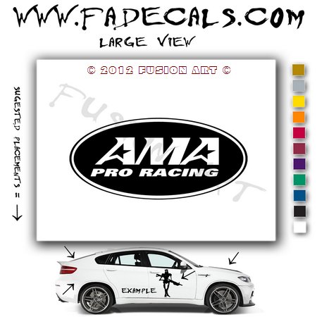 Ama Pro Racing 2 Aftermarket Logo Die Cut Vinyl Decal Sticker