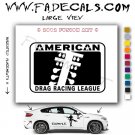 American Drag League Aftermarket Logo Die Cut Vinyl Decal Sticker
