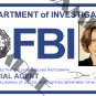 X-files Special Agent Dana Scully ID Card (Template # X4L124)
