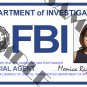 X-files Special Agent Monica Reyes ID Card (Template # X4L122)